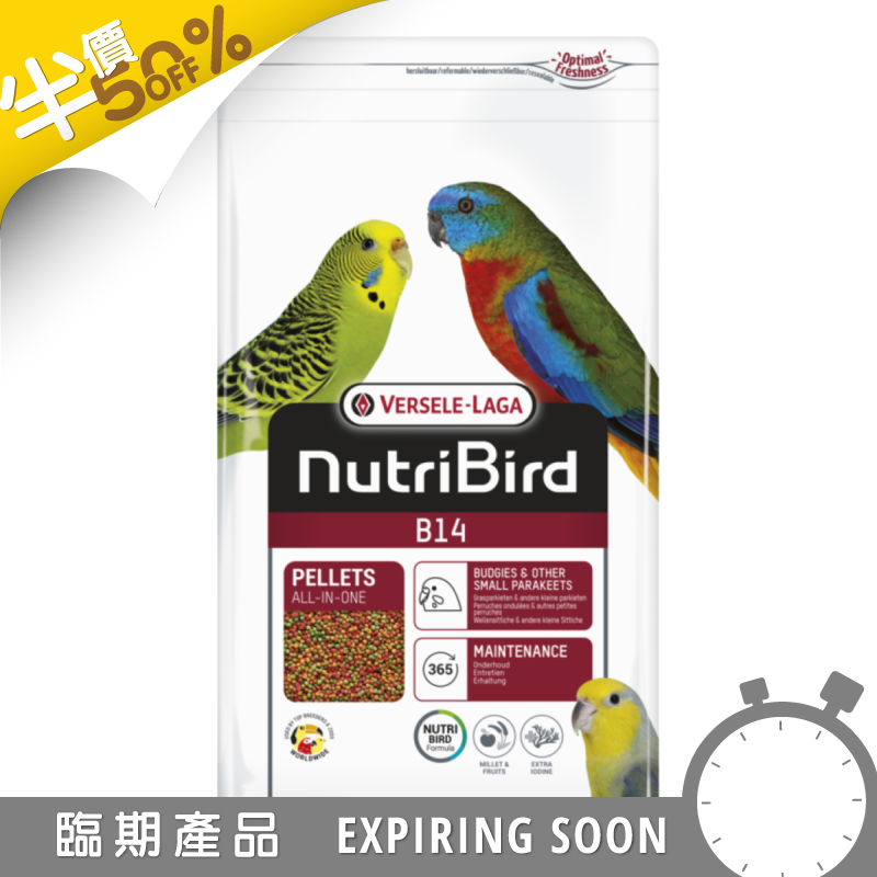 [一件包郵] Versele-Laga Nutribird B14 鸚鵡糧 - 800g