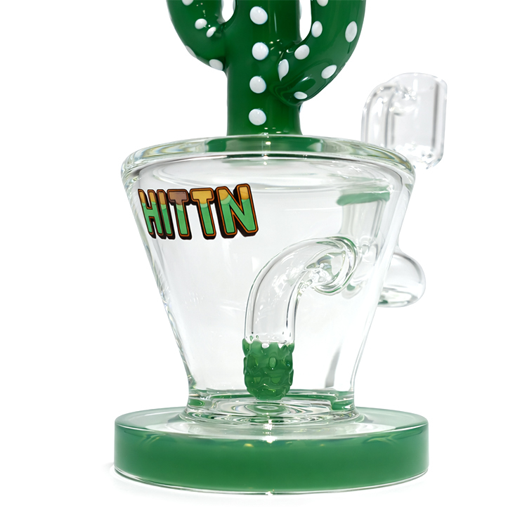 Hittn - HIT153 Cactus Glass Dab Rig 仙人掌玻璃水煙壺