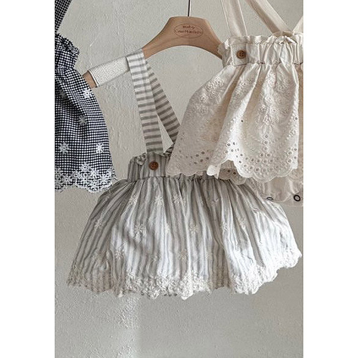 正韓夏Monbebe 三色刺繡花包屁裙