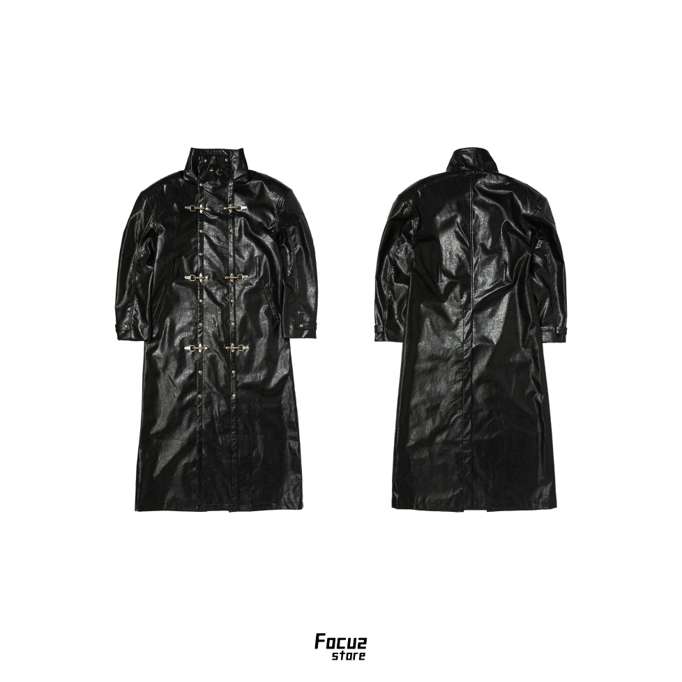 【Focus Store】現貨 Thug Club LEATHER TRIGUN COAT "Black" 黑色