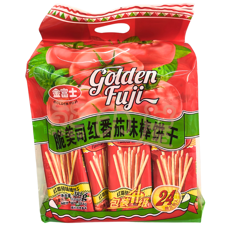 金富士脆美司棒棒餅 (番茄味384g)(內有24小包) 到期日 2026-5-25