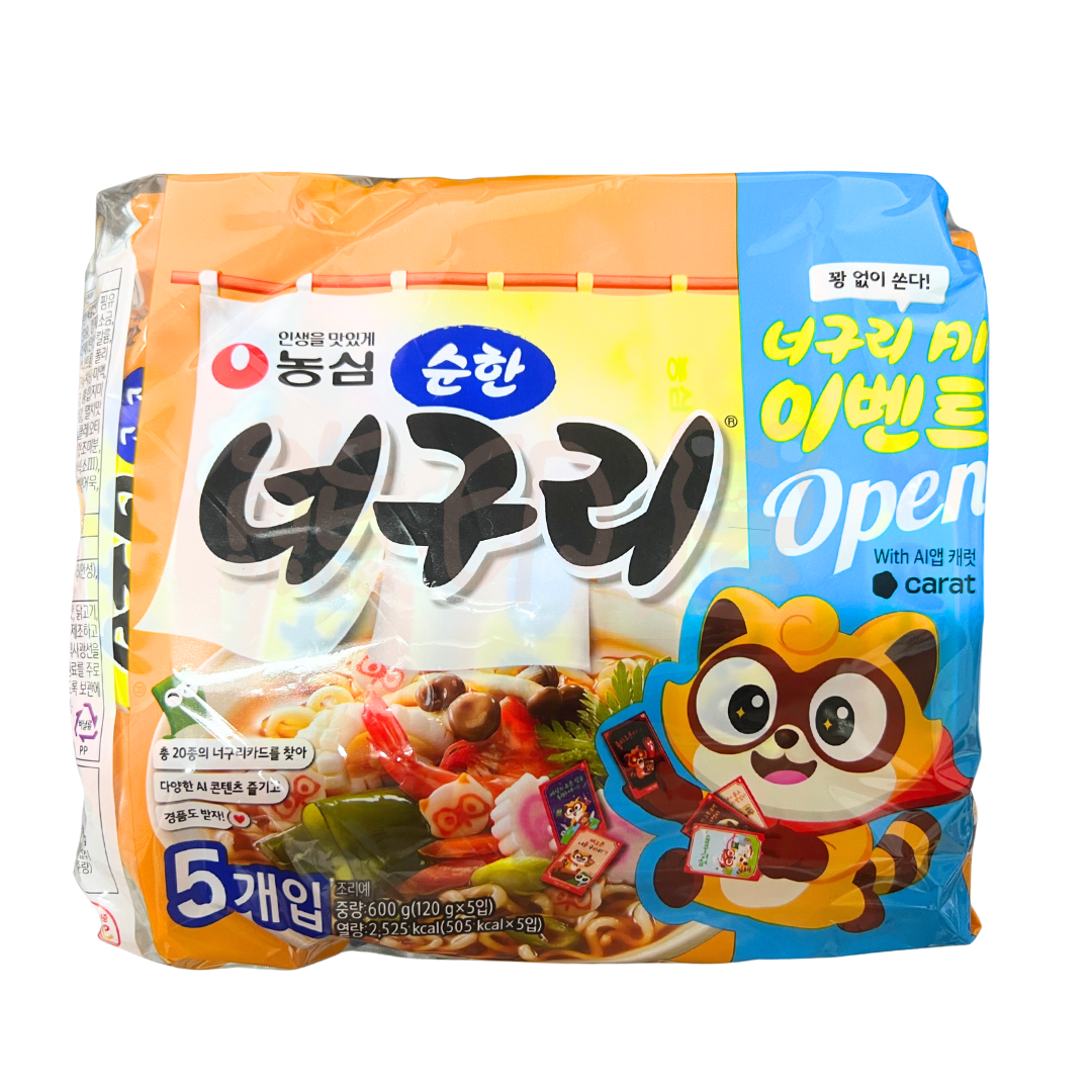 農心韓國浣熊烏龍麵 600G 到期日 2026-5-20