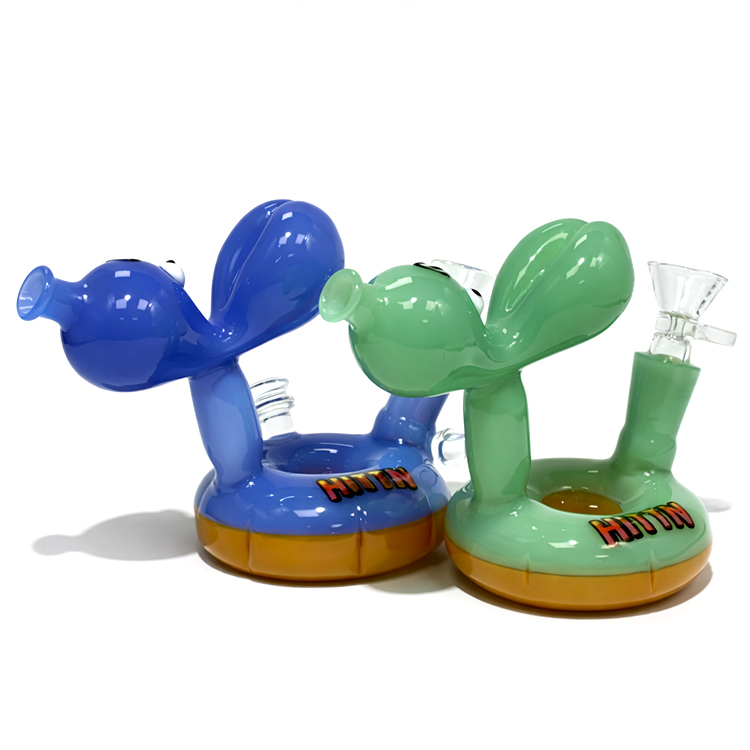 Hittn - HIT179 Rabbit Float Glass Bong 兔子游泳圈玻璃水煙壺 (10 CM)