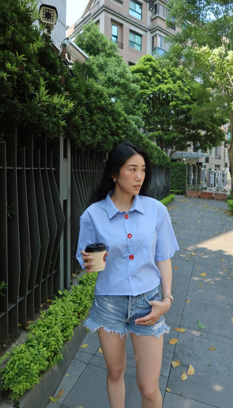 Flower Button Shirt