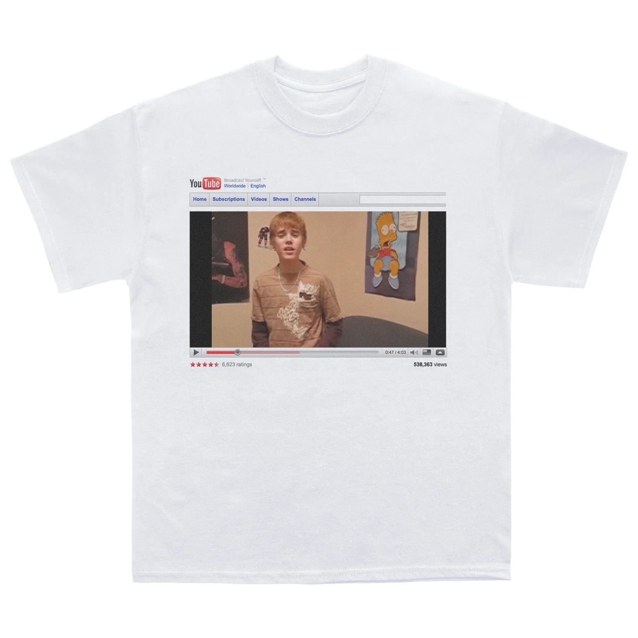 🇺🇸 Coachella Bieber YouTube Tee 小賈斯汀 科切拉 2026年限定 Justin Bieber 短袖 短T / 預購