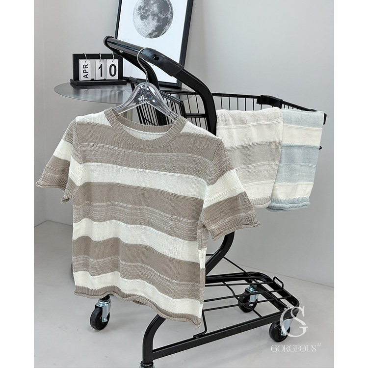 A228 「立體橫紋上衣」