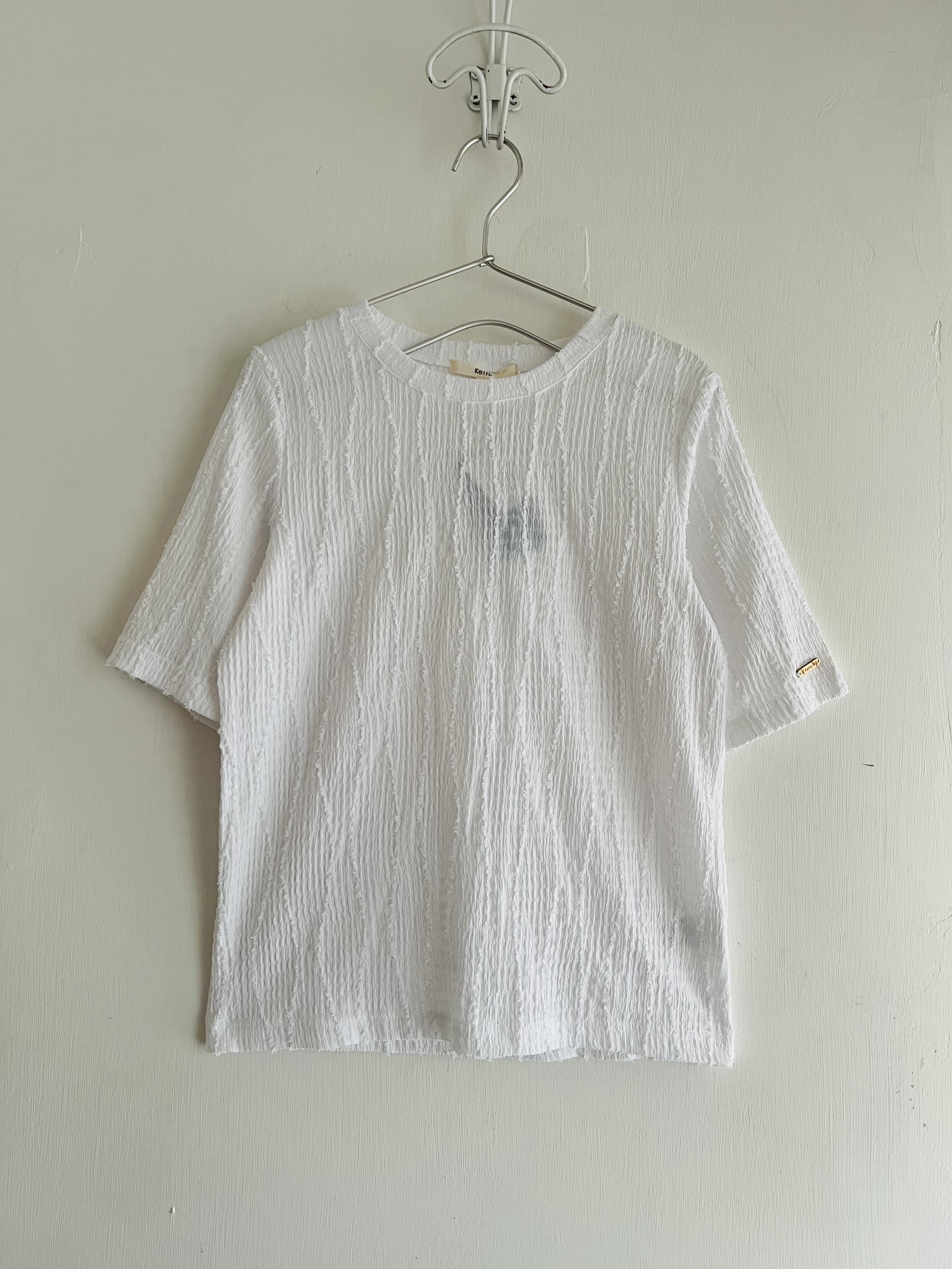 Keitto白色立體蘇蘇top