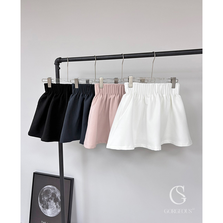 A89 「高磅西紋不貼腿褲裙」