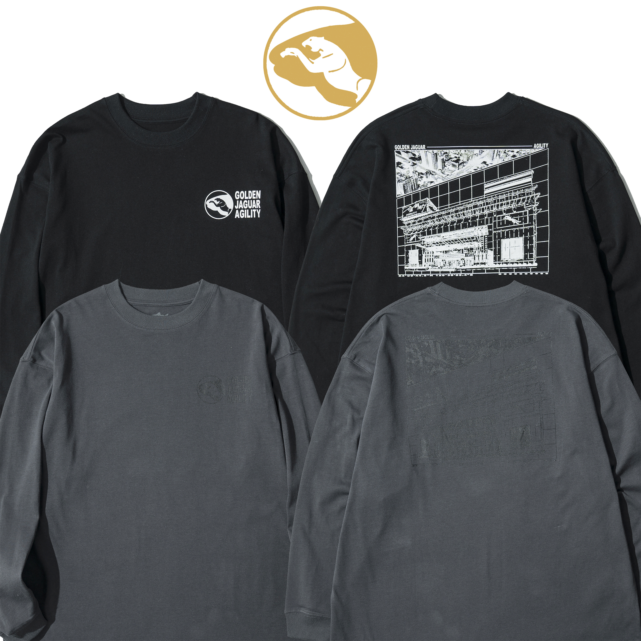 AGILITY x GOLDEN JAGUAR / Collaboration LS Tee 金錢豹 長袖TEE [AG-GJ-4]