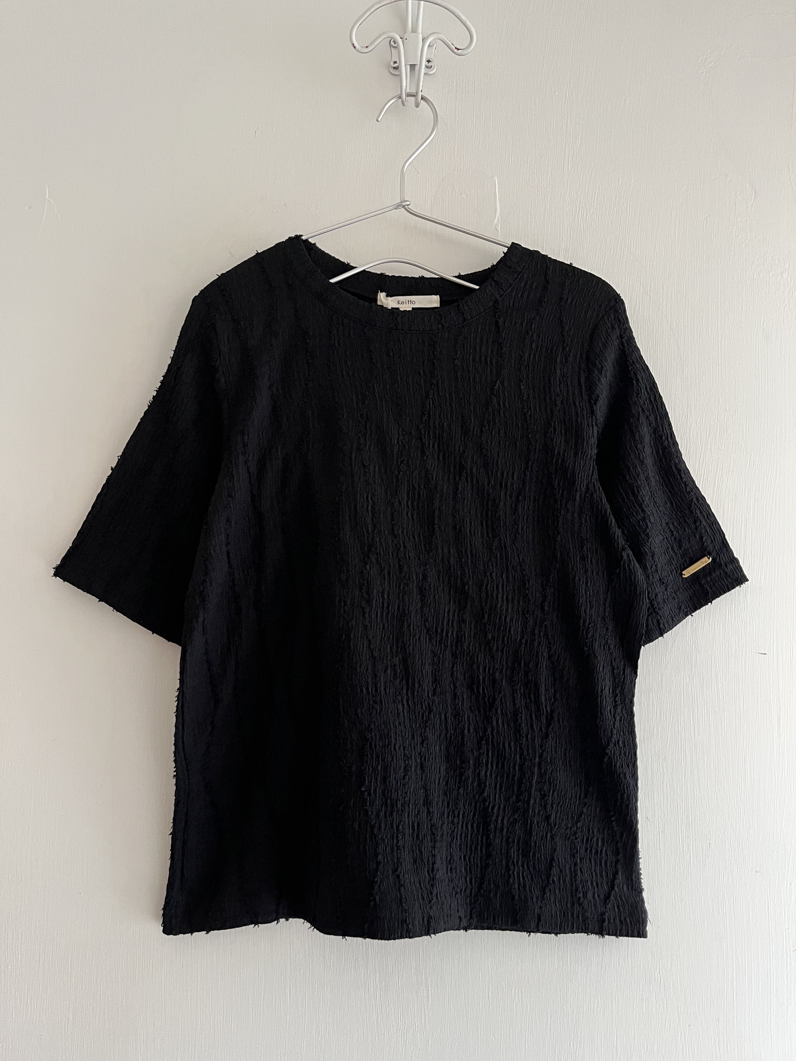 Keitto黑色立體蘇蘇top