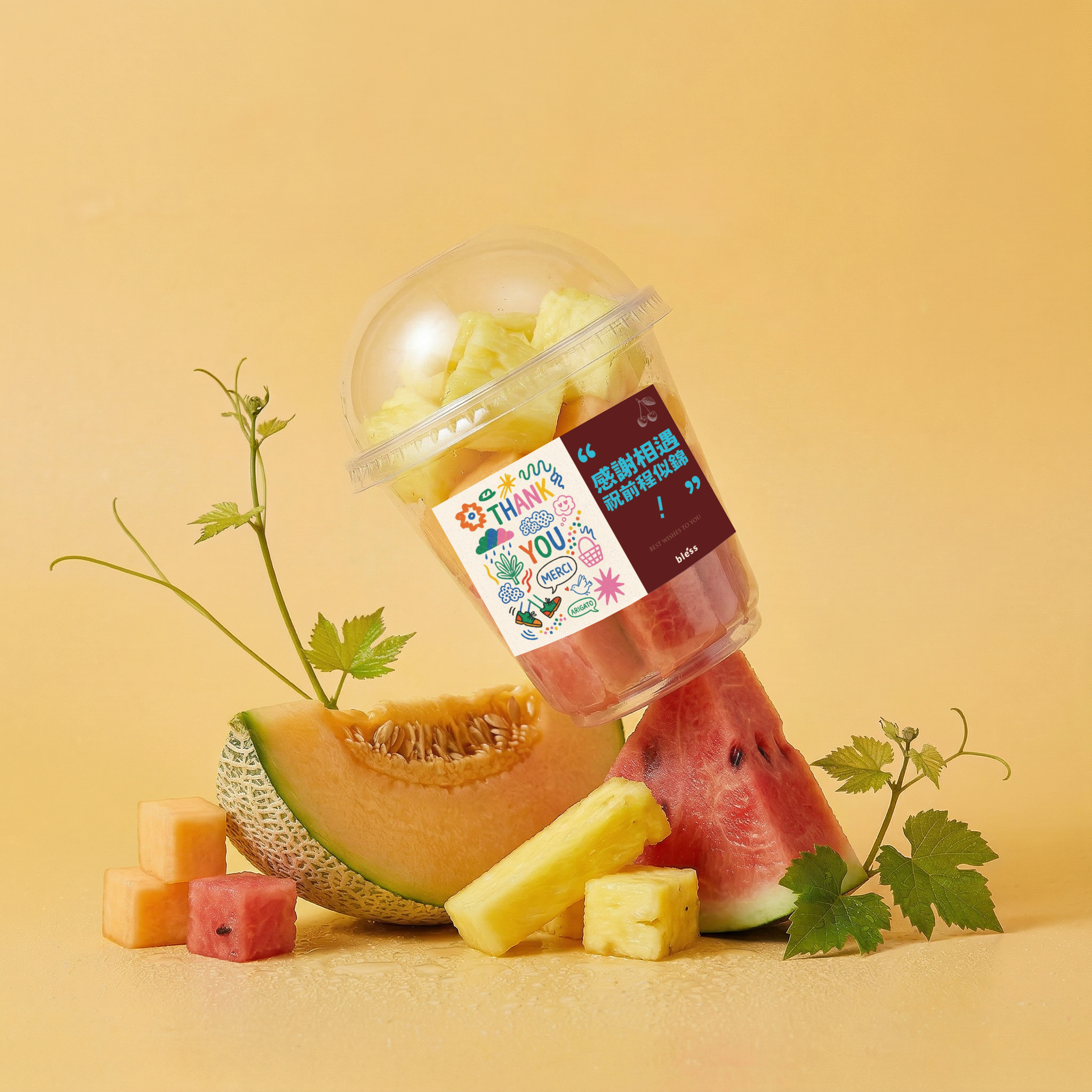 "Thank You for the Encounter – Bright Future" Farewell Fruit Cup