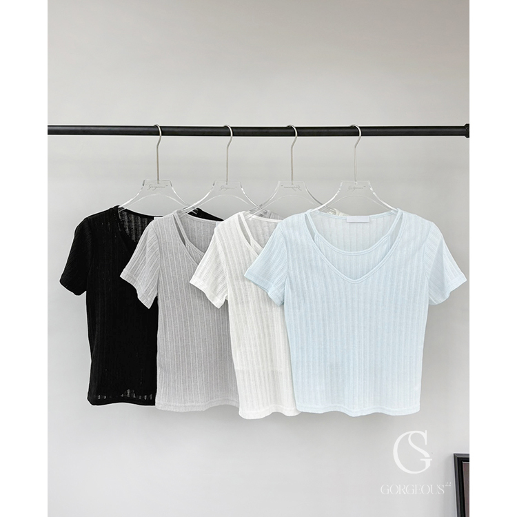 G2015 「涼感假2件直紋衣」