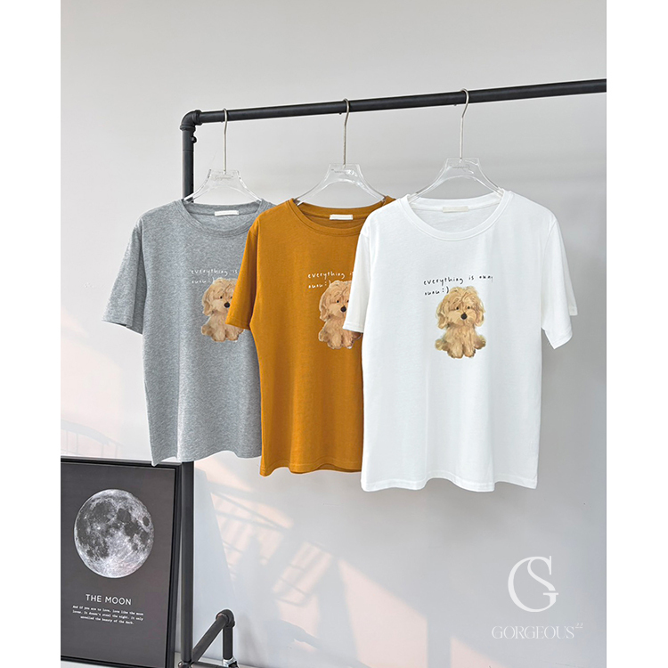 G2008 「胖嘟嘟奶油狗TEE」