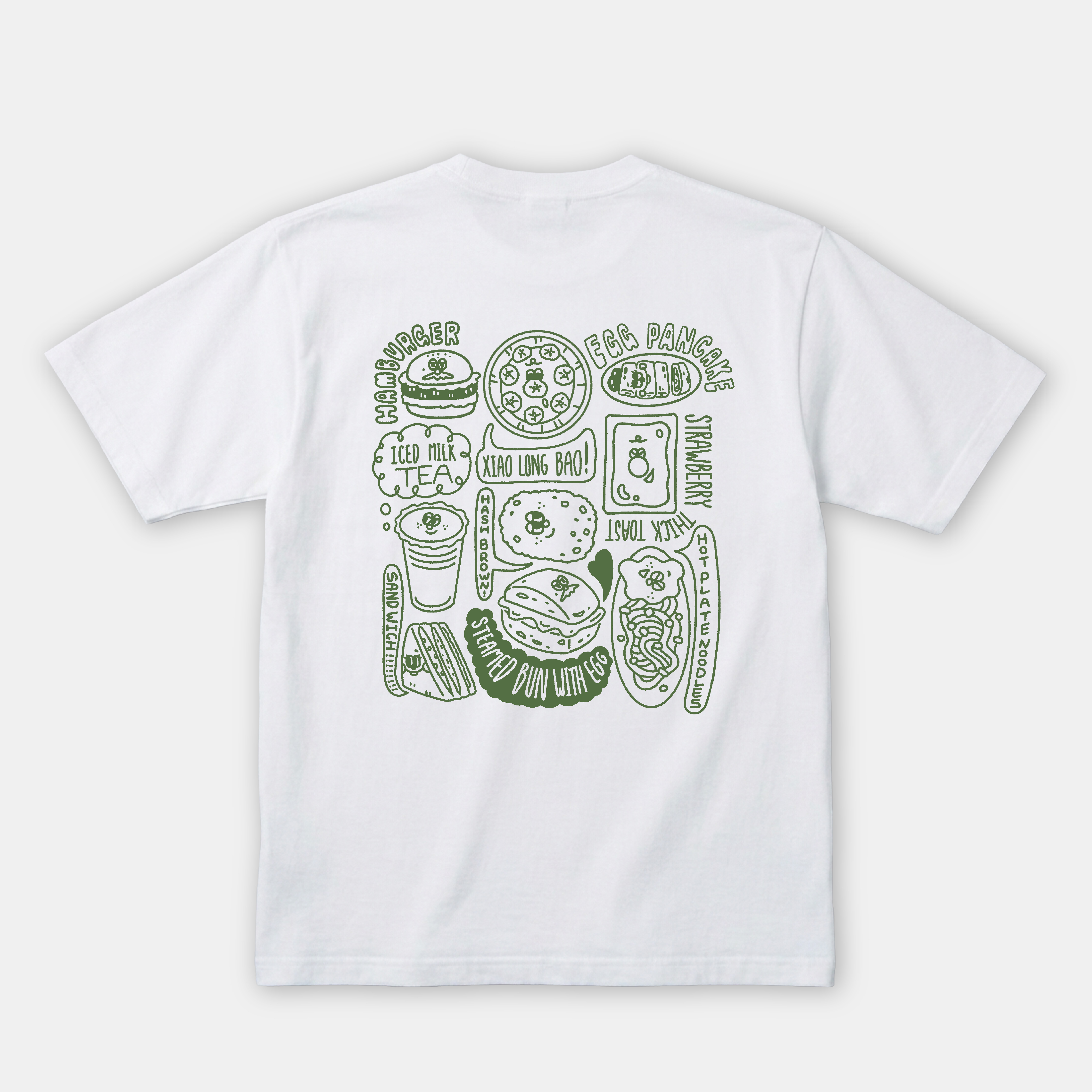 薯不完的早餐在這裡 落肩寬版短袖T