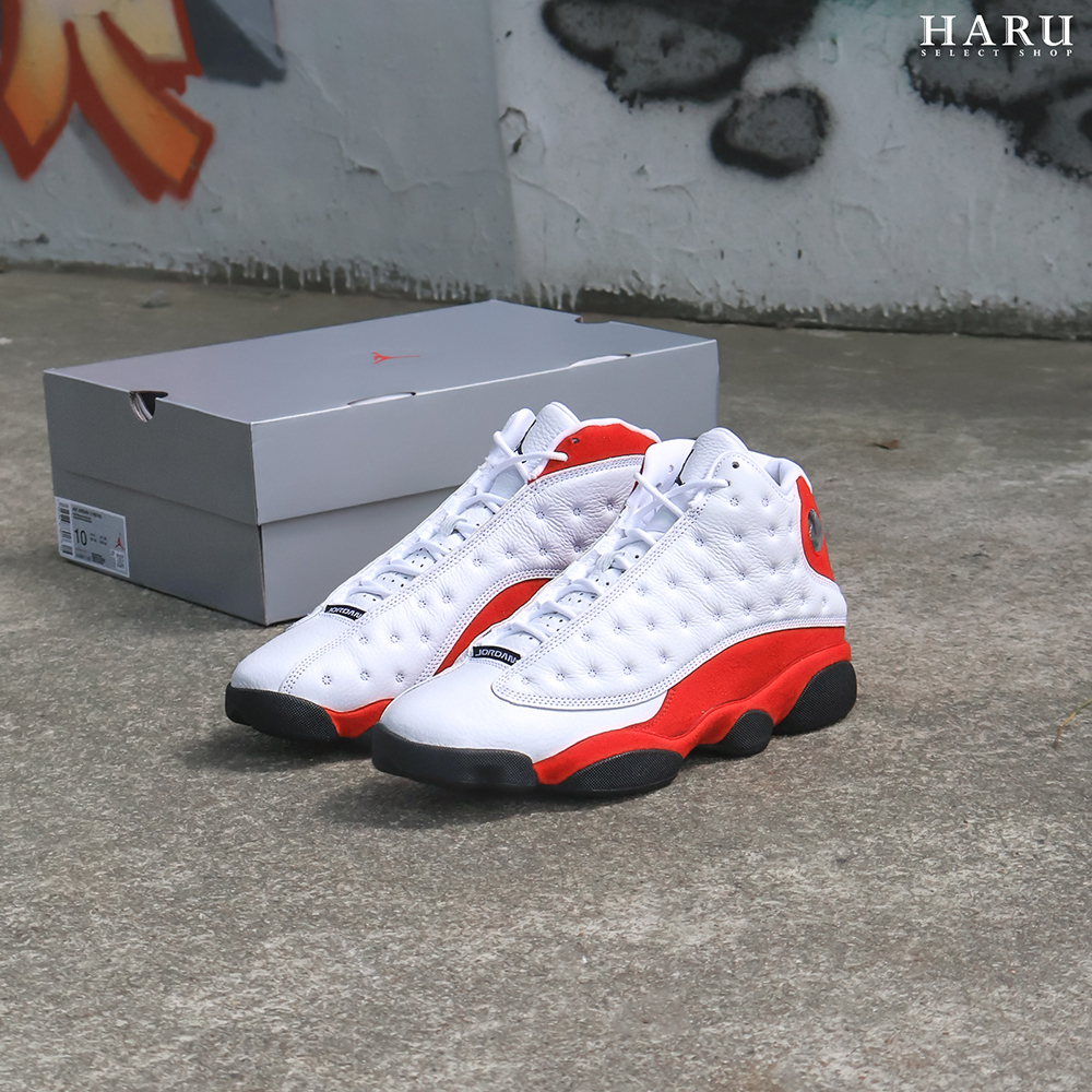 Air Jordan 13 Retro "True Red" 白紅 荔枝皮 刺繡 豹眼 芝加哥 Chicago 公牛隊 喬丹 13代 經典 復刻 實戰籃球鞋 414571-102