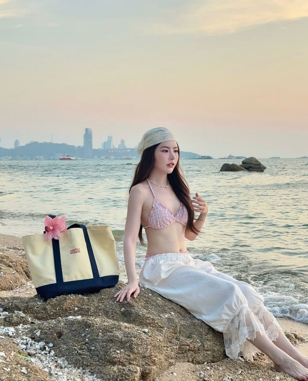 Gentle Woman Easy Day Tote Bag(Navy)