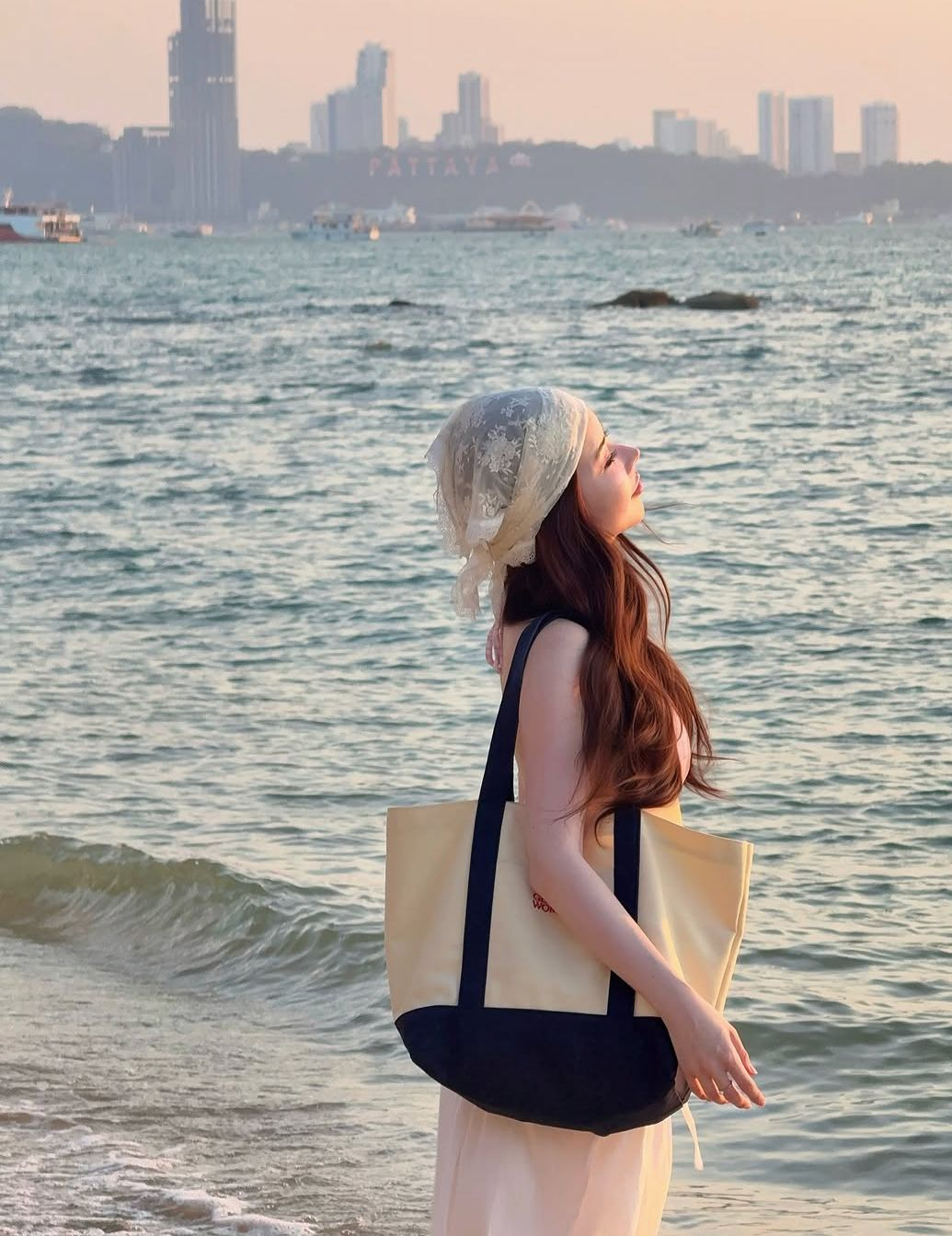 Gentle Woman Easy Day Tote Bag(Navy)