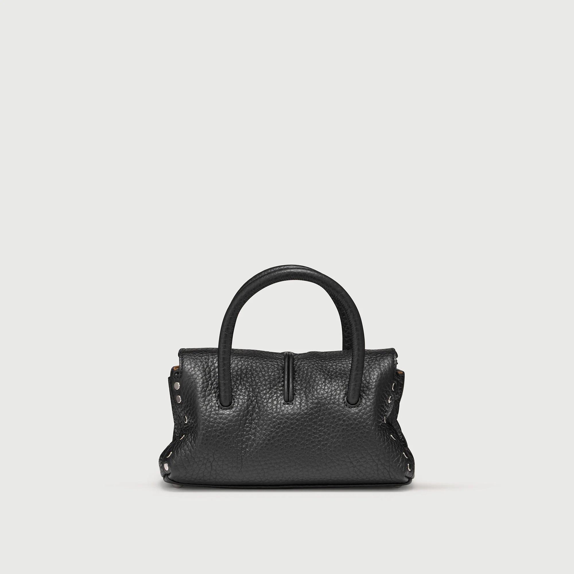 ZANELLATO DOTTA® 紋理皮革手袋-BABY(黑)