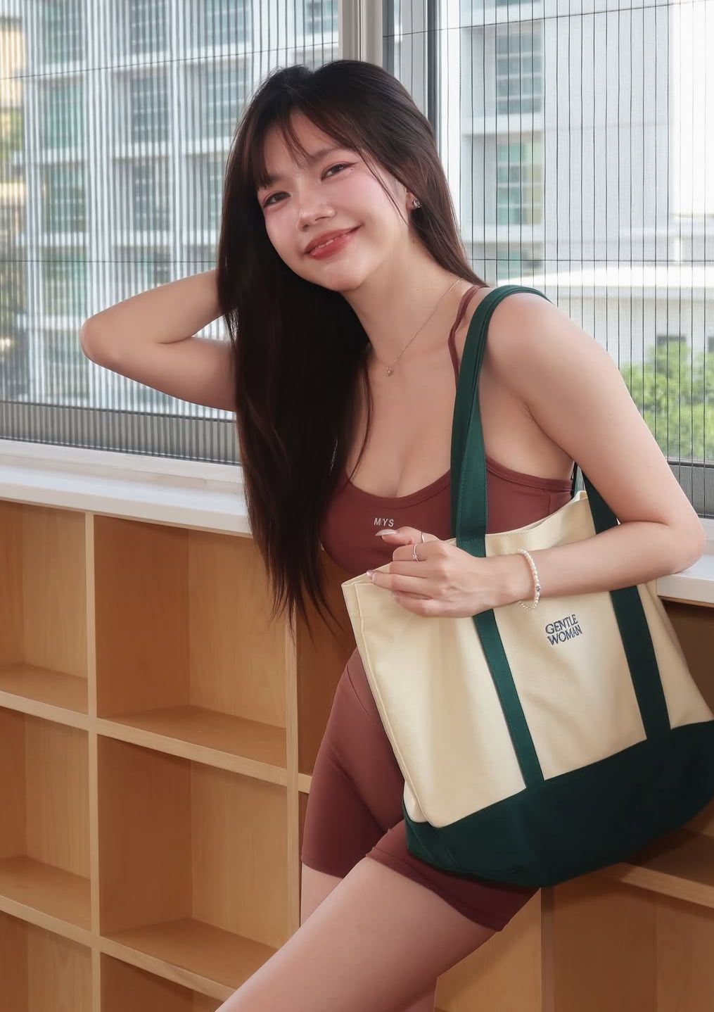 Gentle Woman Easy Day Tote Bag(Green)
