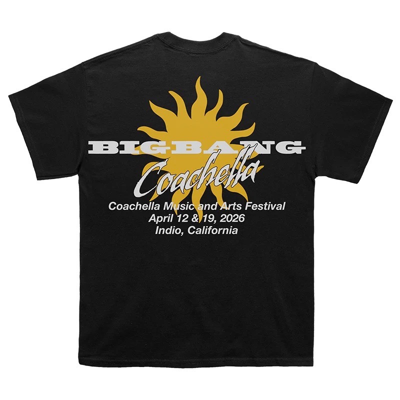 🇺🇸 Coachella BIGBANG Sundaze Coachella Black Tee 科切拉 2026年限定 短袖 短T / 預購