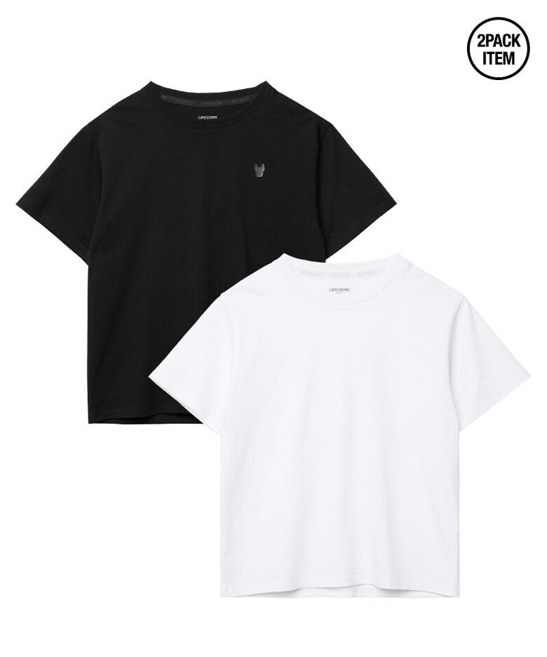 【直播】LIFEWORK LX041375 女裝短款短袖上衣(一套兩件)(LW255TS799)