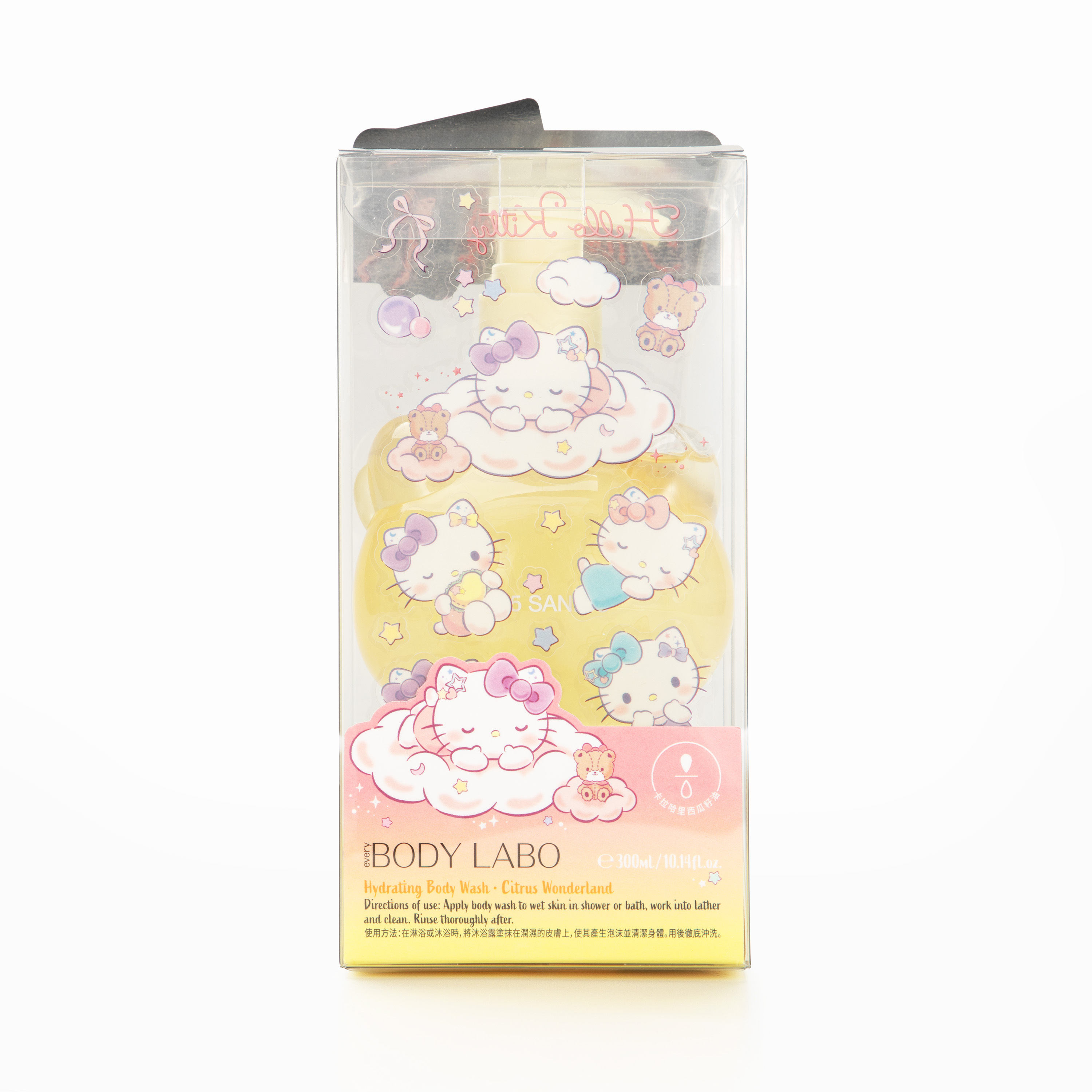 Hello Kitty 西瓜籽油保濕沐浴露 300ml- 柑橘樂園