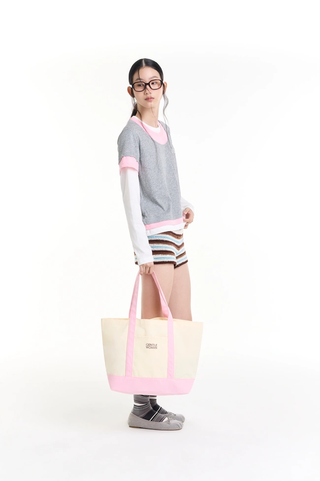 Gentle Woman Easy Day Tote Bag(Light Pink)