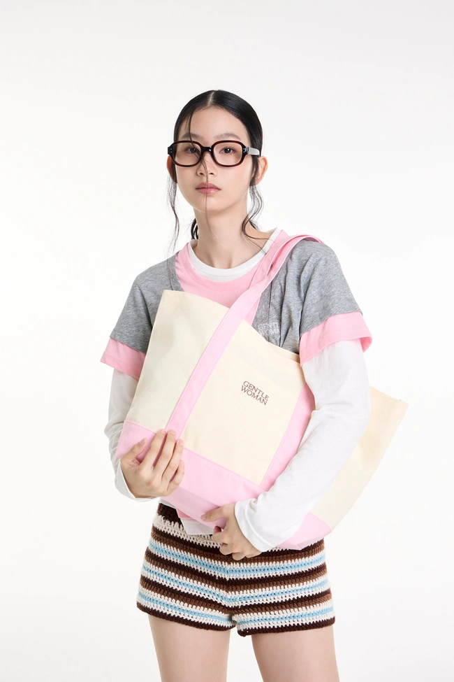 Gentle Woman Easy Day Tote Bag(Light Pink)