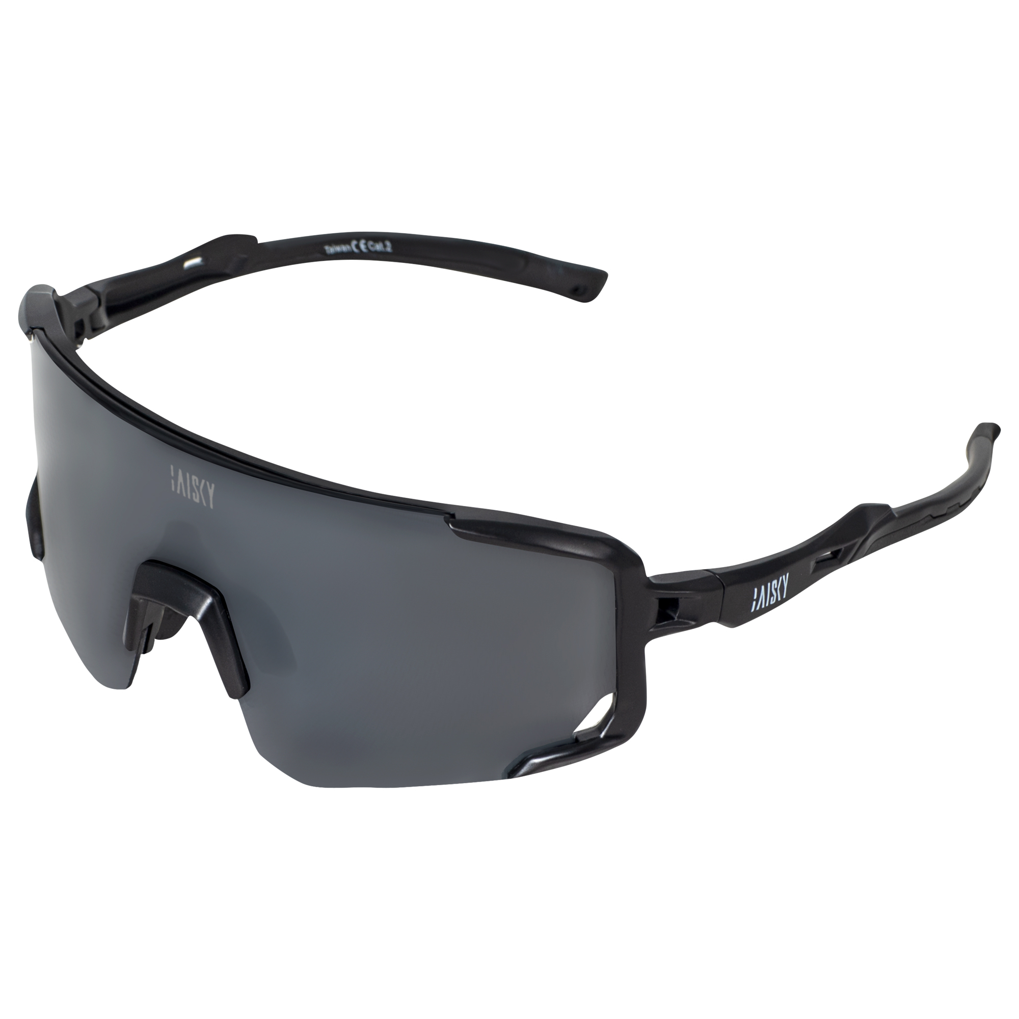 運動風鏡 黑框電鍍灰