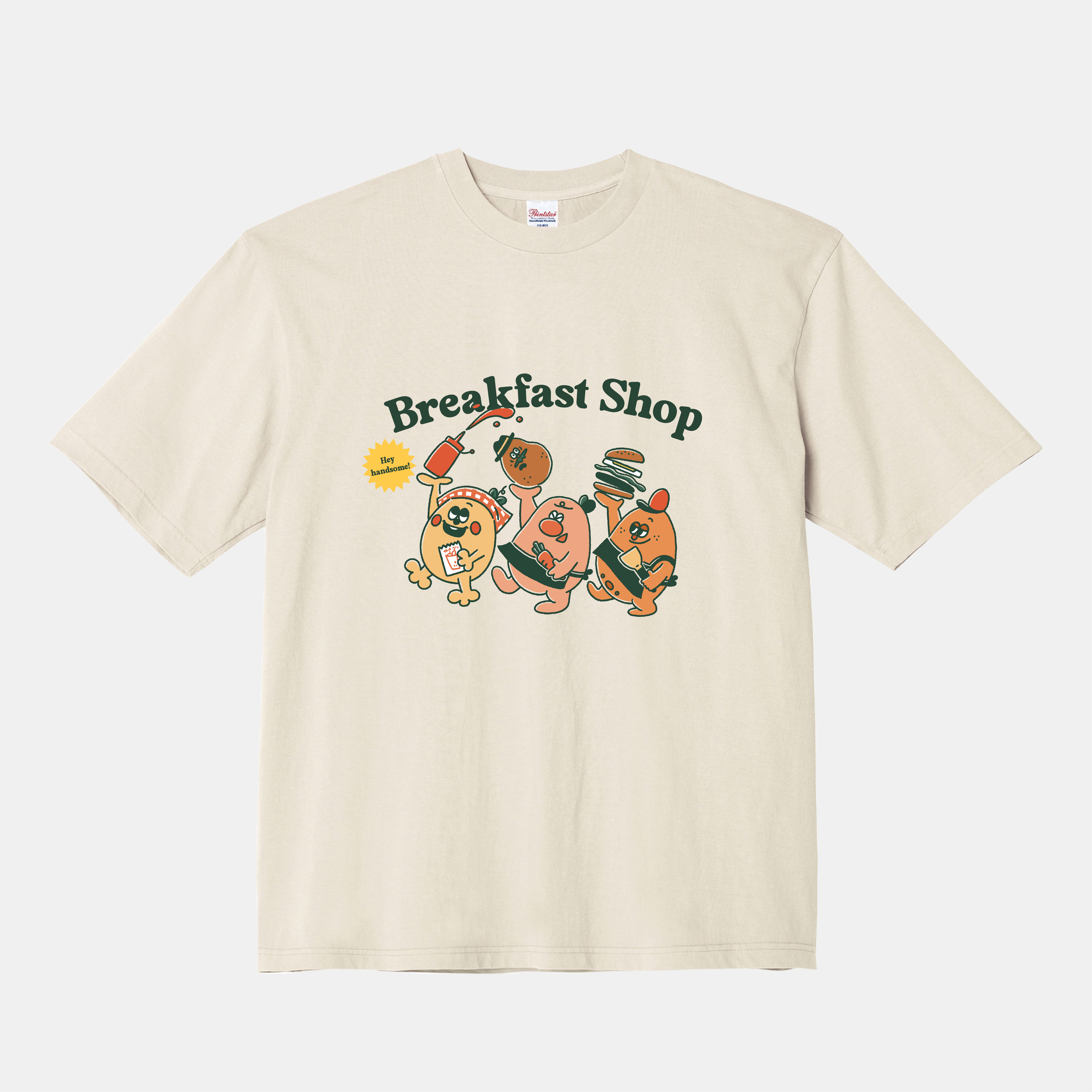 薯家早餐俱樂部 落肩短版短袖T