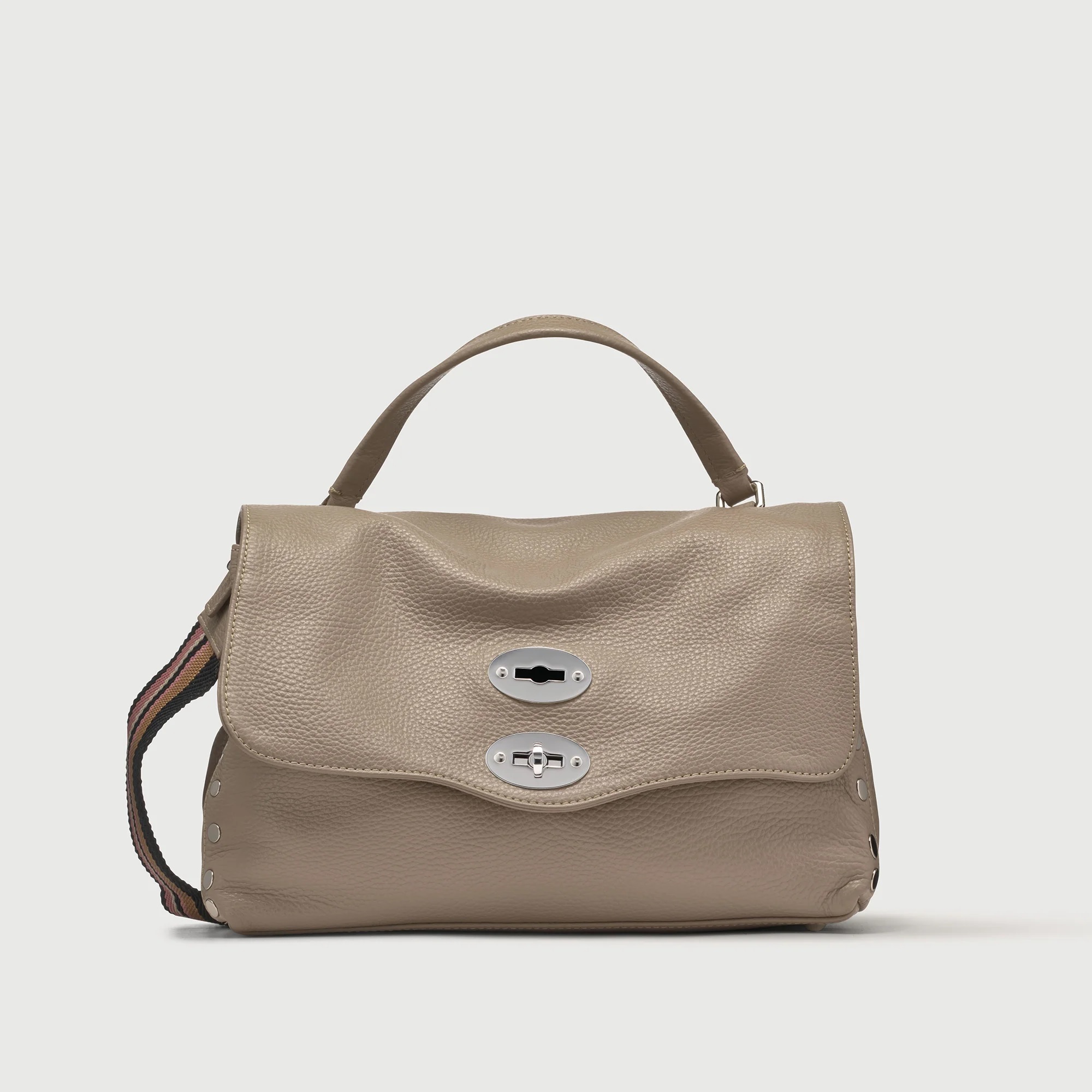 ZANELLATO 粒面牛皮兩用包-S(粉膚)