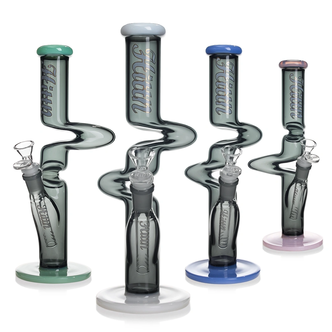 Hittn - HIT35 Color Curved Glass Bong 玻璃水煙壺（30.5cm）