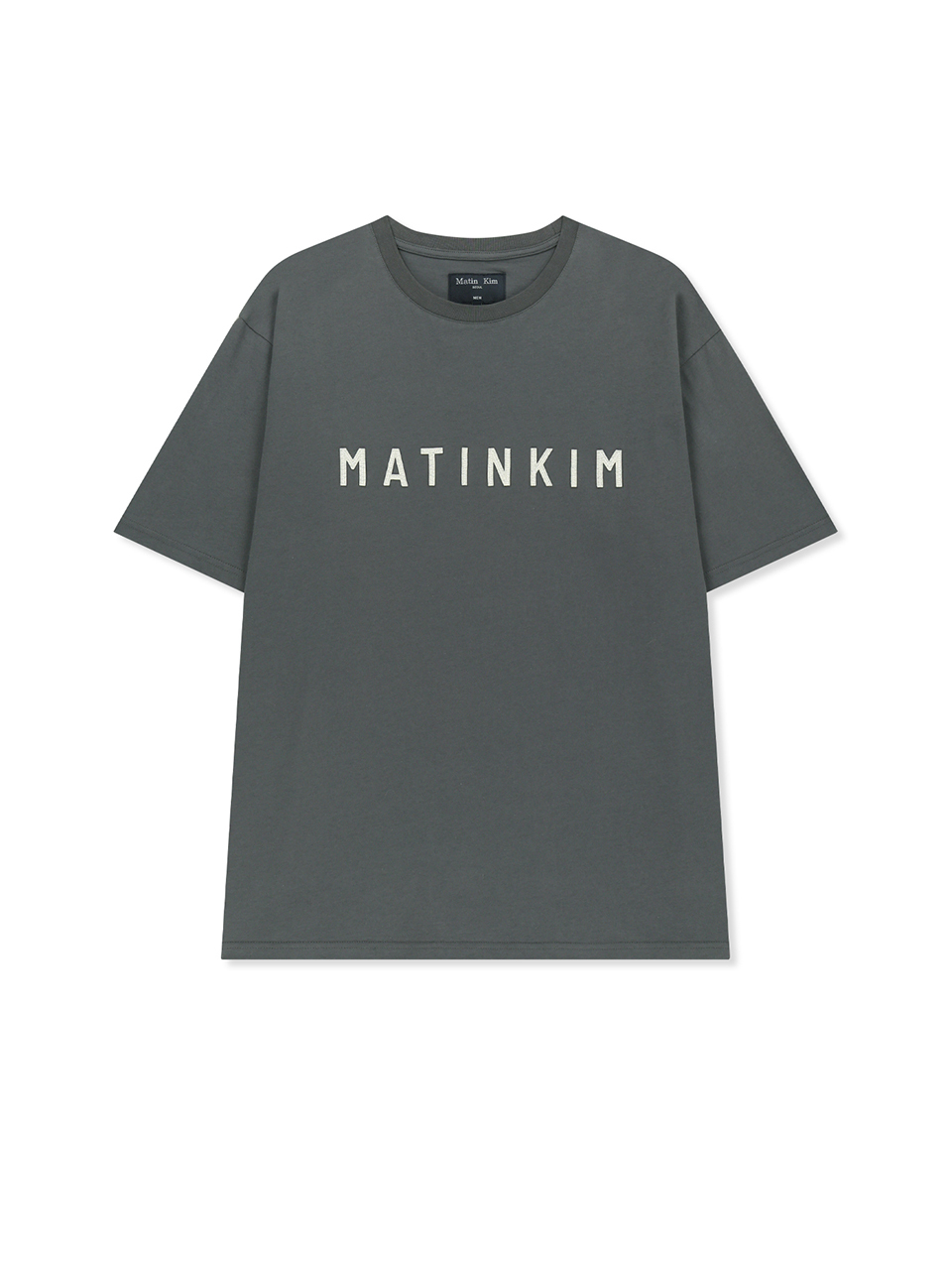 毛氈LOGO布貼上衣男款 炭灰