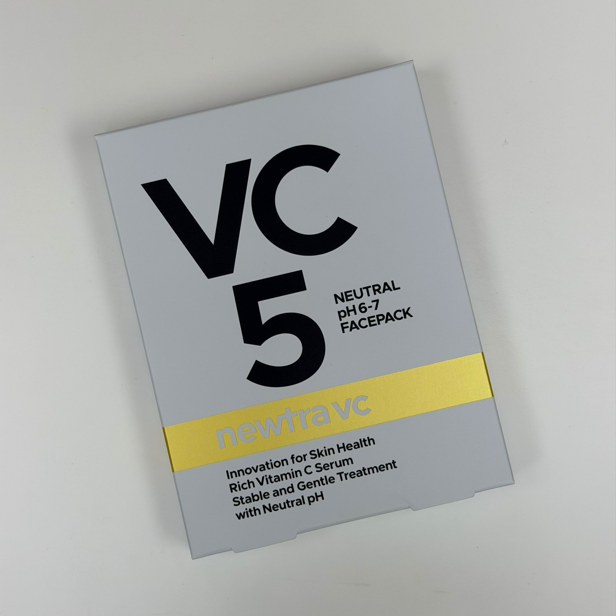 NEWTRA VC面膜 4片 (VC10 黃色款｜10% 高濃度 / VC5 白色款｜5% 中濃度)