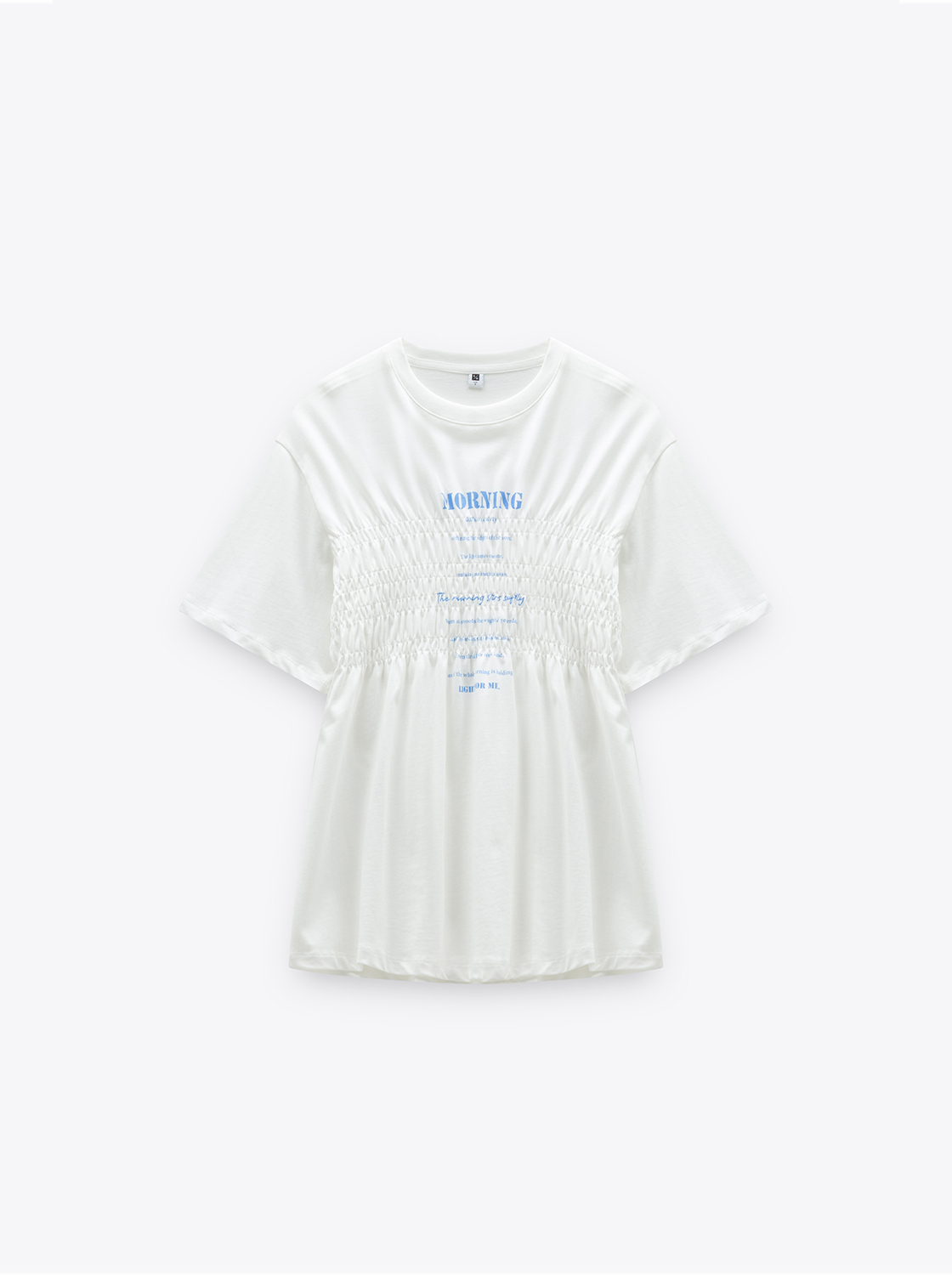 皺皺印花短袖T恤