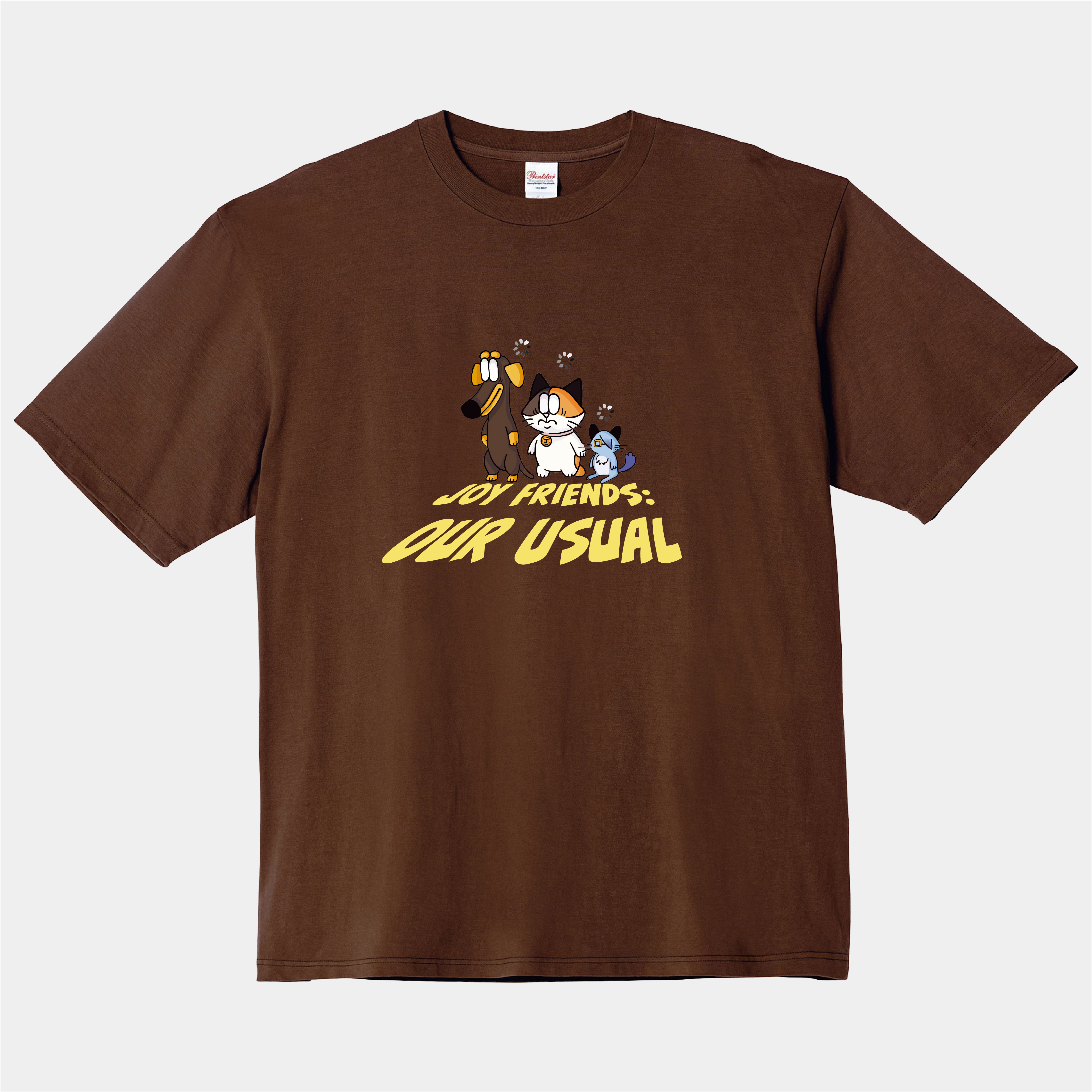 Joy Friends 今天也是老樣子-落肩寬版短袖T