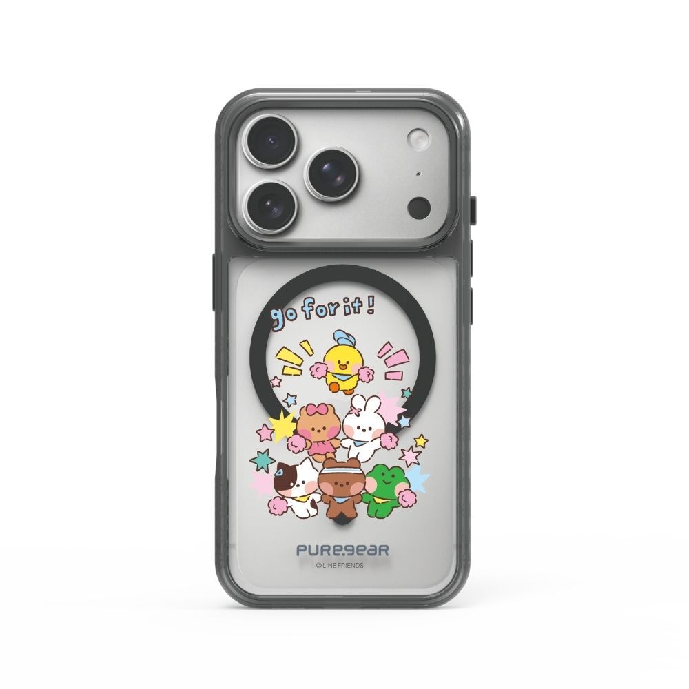 iPhone 冰鑽減壓防摔保護殼Magsafe / 加油應援團(LINE FRIENDS minini)