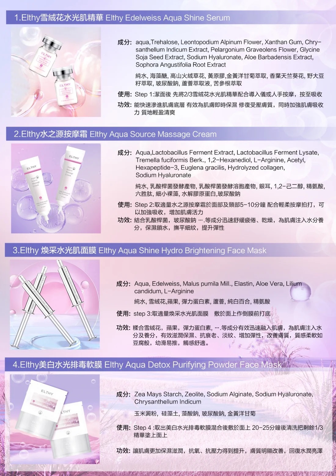 ELTHY Aqua Perfect Skin Revitalization Treatment 重量級水光肌套裝