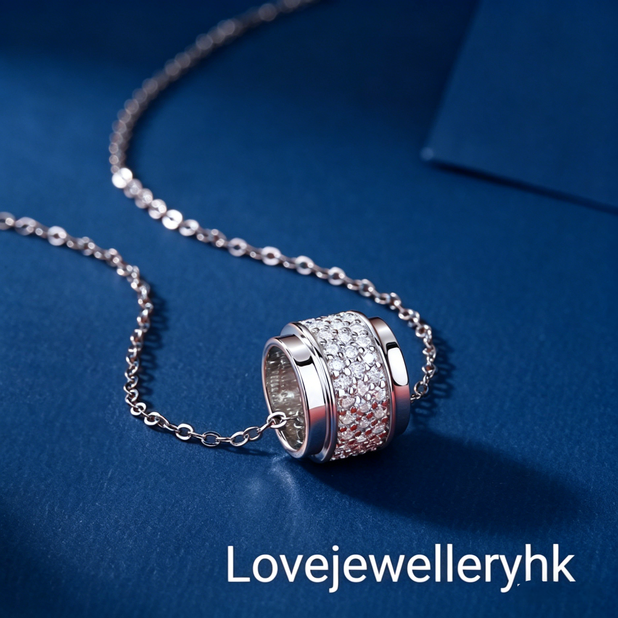 圓轆莫桑鑽吊墜   P069C006