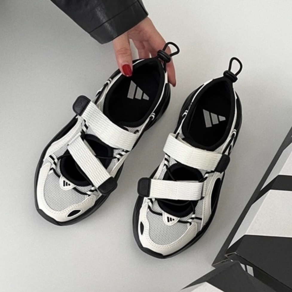 ADIDAS OZWAVE SANDAL 白黑熊貓 溯溪鞋 舒適 防滑 抗沖擊 愛迪達 男女同款 JS4584