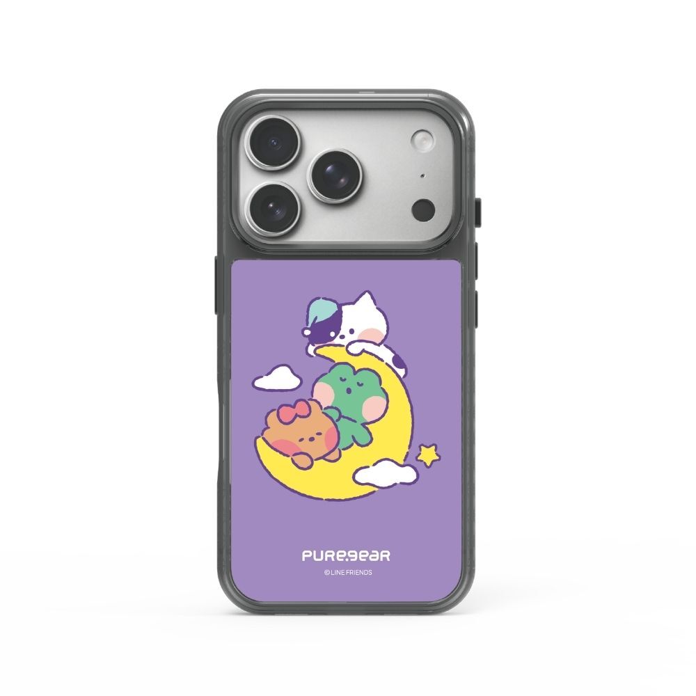 iPhone 冰鑽減壓防摔保護殼Magsafe / 晚安月光(LINE FRIENDS minini)