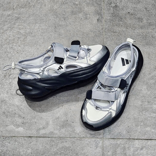 ADIDAS OZWAVE SANDAL 金屬銀 溯溪鞋 舒適 防滑 抗沖擊 愛迪達 男女同款 KJ5964