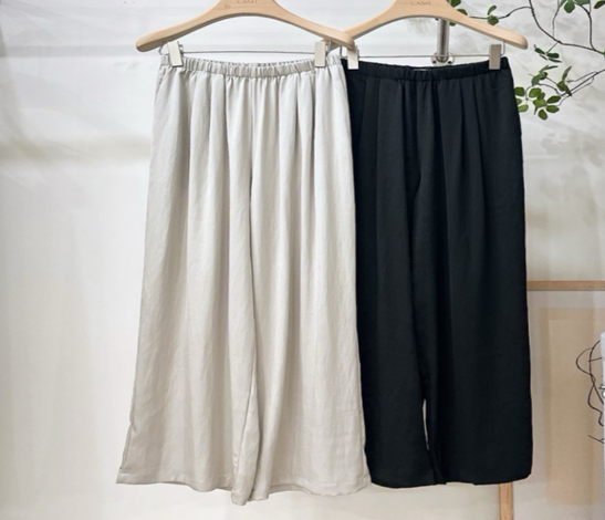 YD006 CASH 簡單俐落闊腳褲