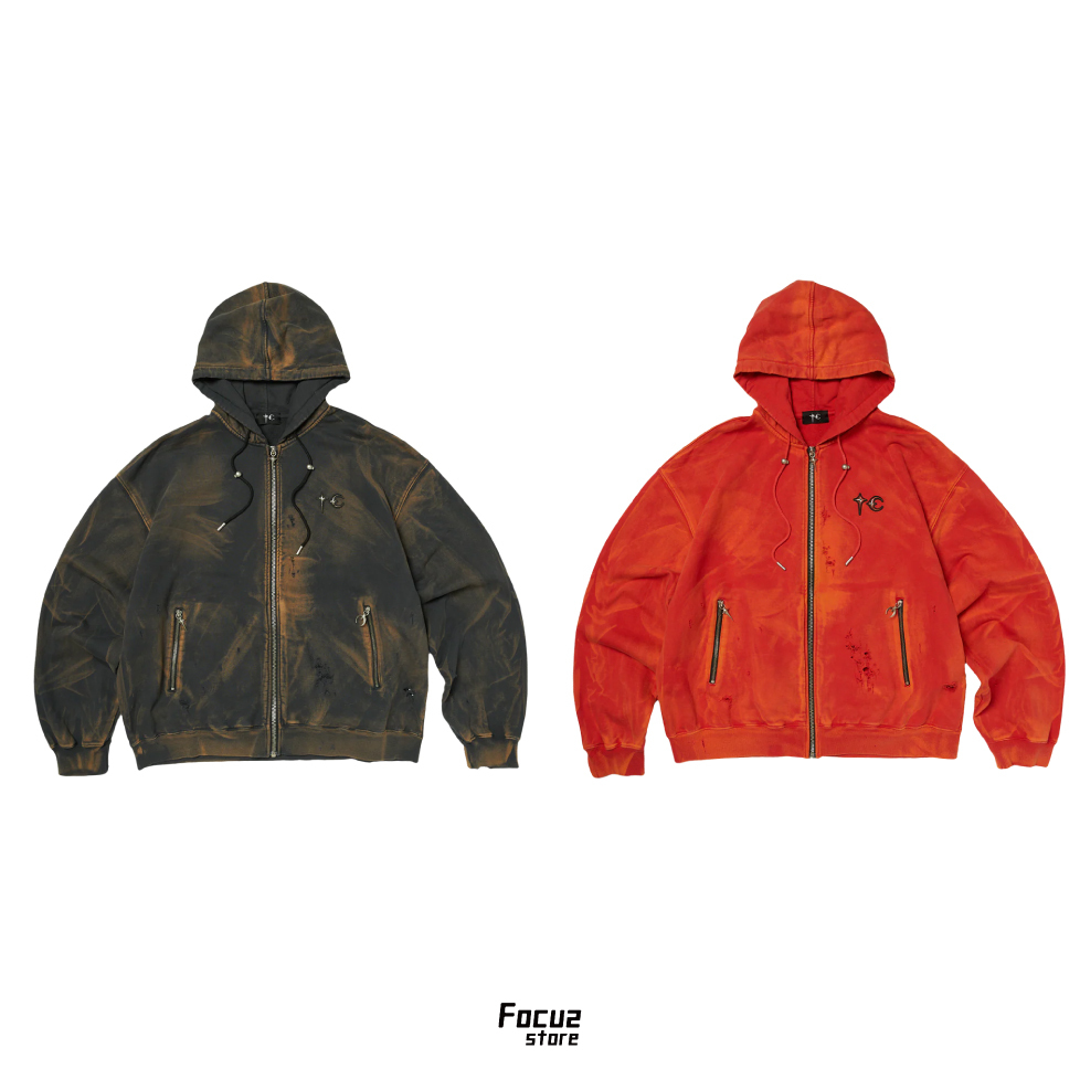 【Focus Store】現貨 Thug Club Two Tone Washed Zip-up Hoodie 連帽拉鏈外套 兩色