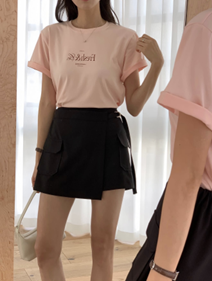 YD021 REFRESH 莫代爾清新文字TEE