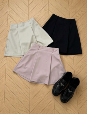 YD026 REFRESH 百搭大摺A字裙褲