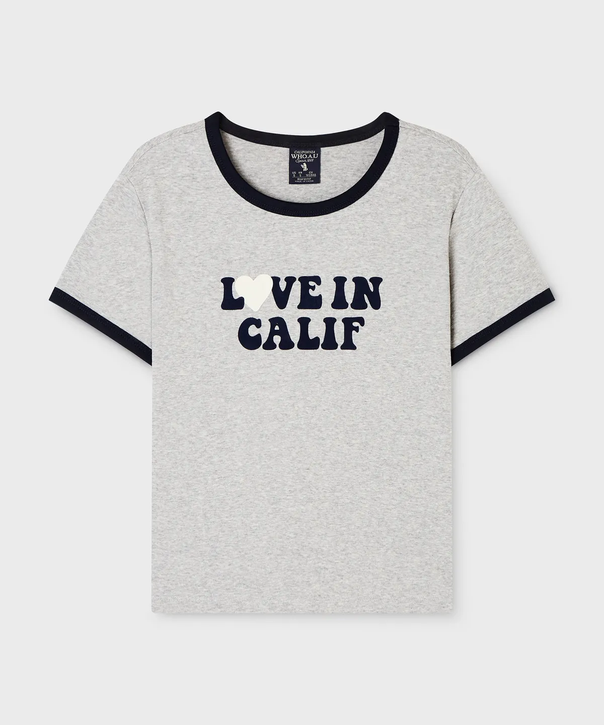 【直播】 WHO.A.U LX041412 字母滾邊 T 恤