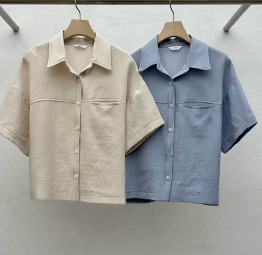 YD028 REFRESH 簡約斯文風恤衫長裙2件套