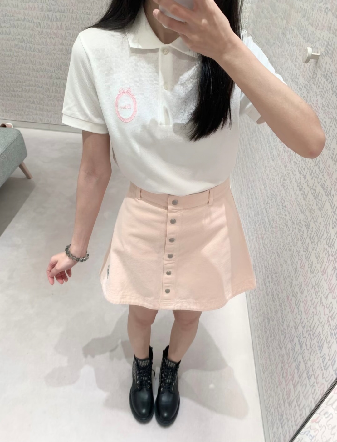 DIOR Kids 白色 短袖Polo