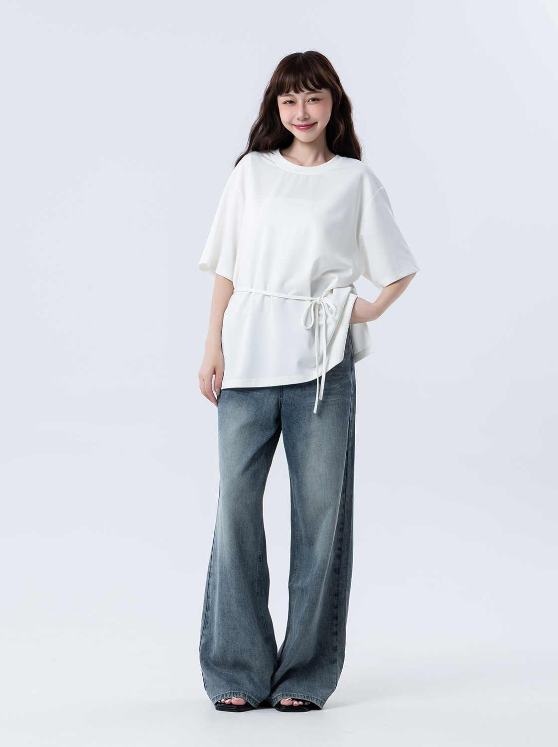 【期間限定】簡約寬鬆印花T恤